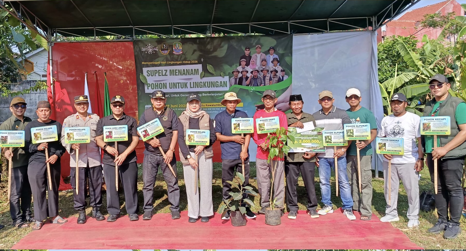 Peringati Hari Lingkungan Hidup 2026, Yayasan Suluk Pelintas Zaman Gelar Aksi Penanaman Pohon di Situ Rawalumbu